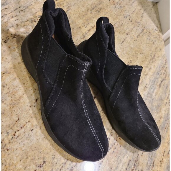 Earth Origins Shoes - Earth Origins Dayana Casual Shoes Size 9 Black Suede Booties